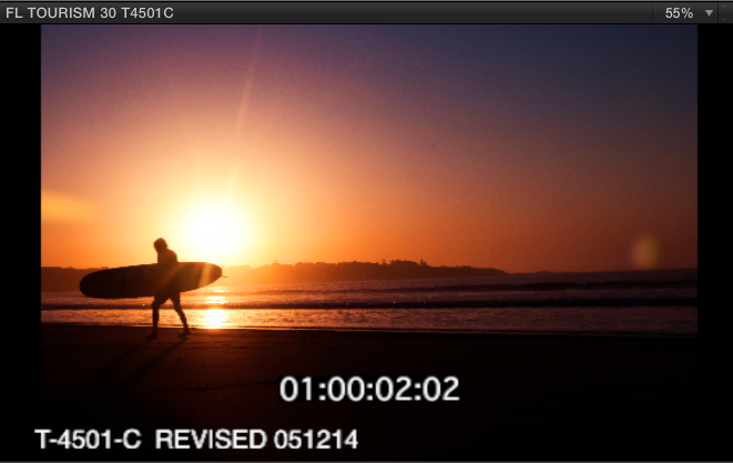 video with timecode burn to sync voice over 